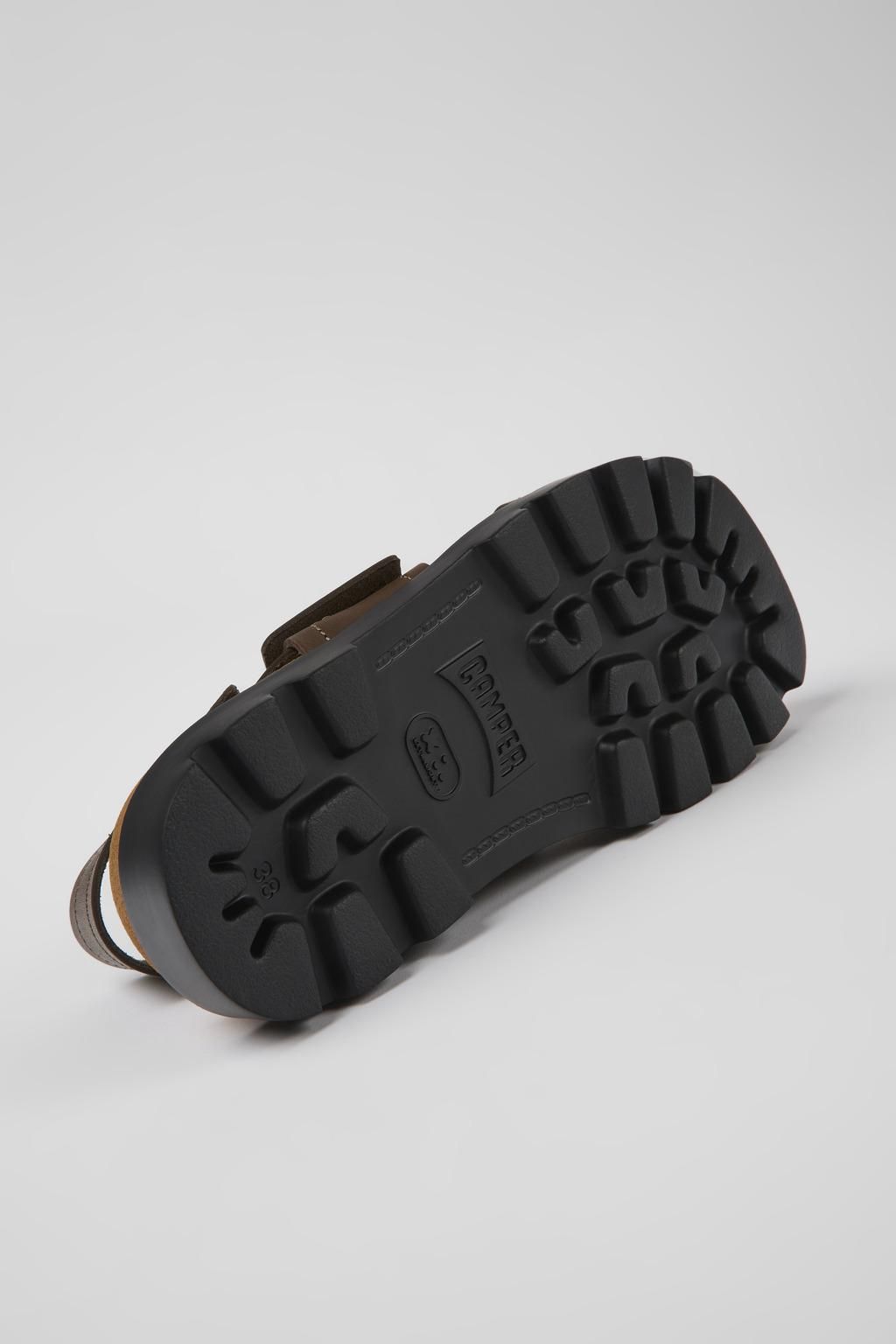 캠퍼 프리미엄 브라운 레더 스트랩 샌들 Brutus K201323-009 BROWN - 상세 이미지 5