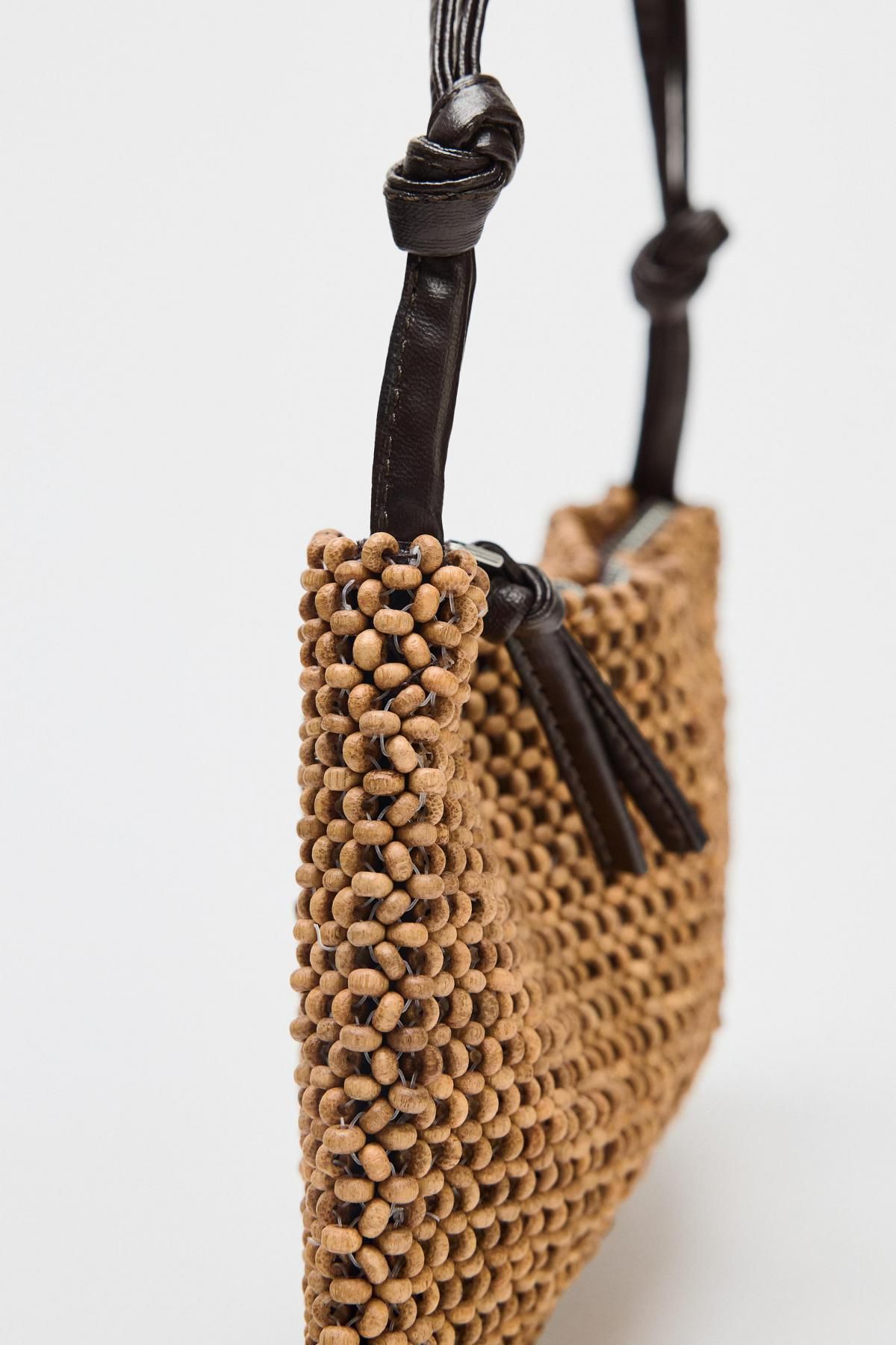 자라 빈티지 비즈 숄더백 6701/610 BROWN - 상세 이미지 2