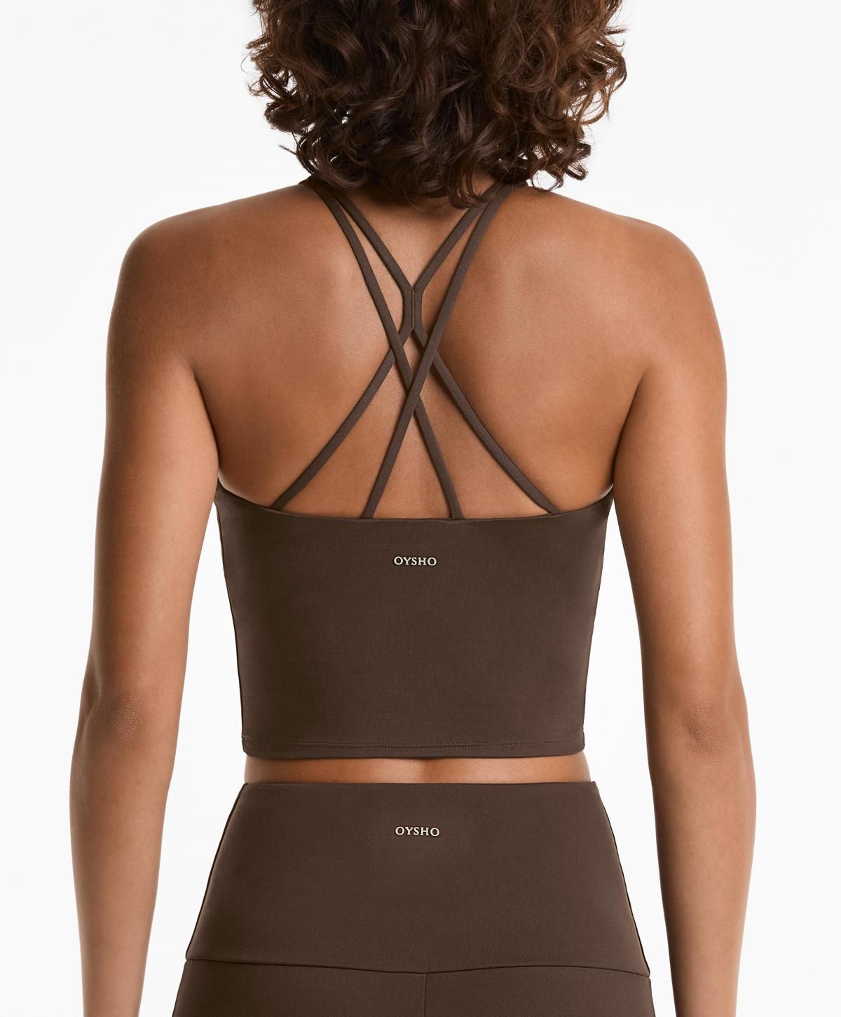 오이쇼 테크니컬 스트랩 민소매 탱크탑 2888/904 DARKBROWN - 상세 이미지 2