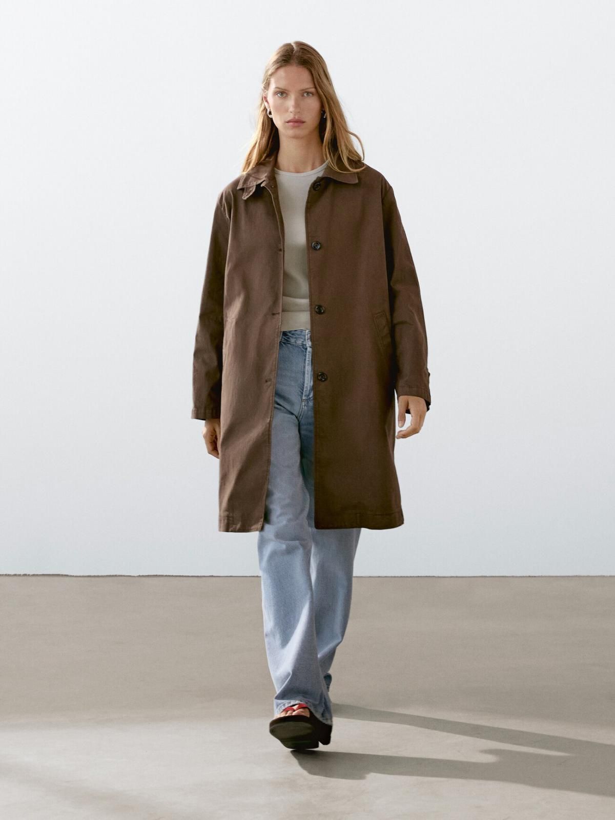 마시모두띠 클래식 코튼블렌드 트렌치코트 브라운 6769/794 BROWN - 상세 이미지 2