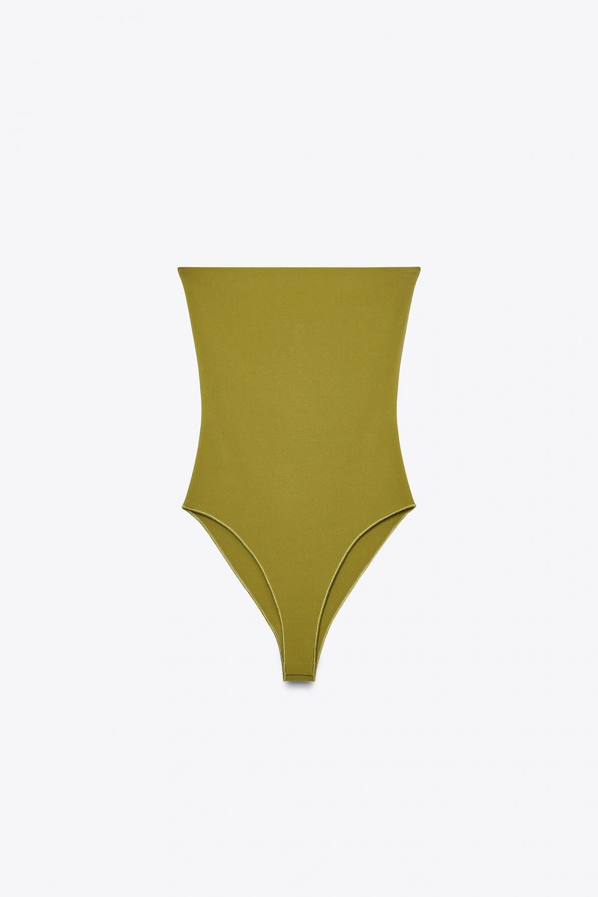 자라 스트레치 오프숄더 바디수트 5584/185 GREEN - 메인 이미지