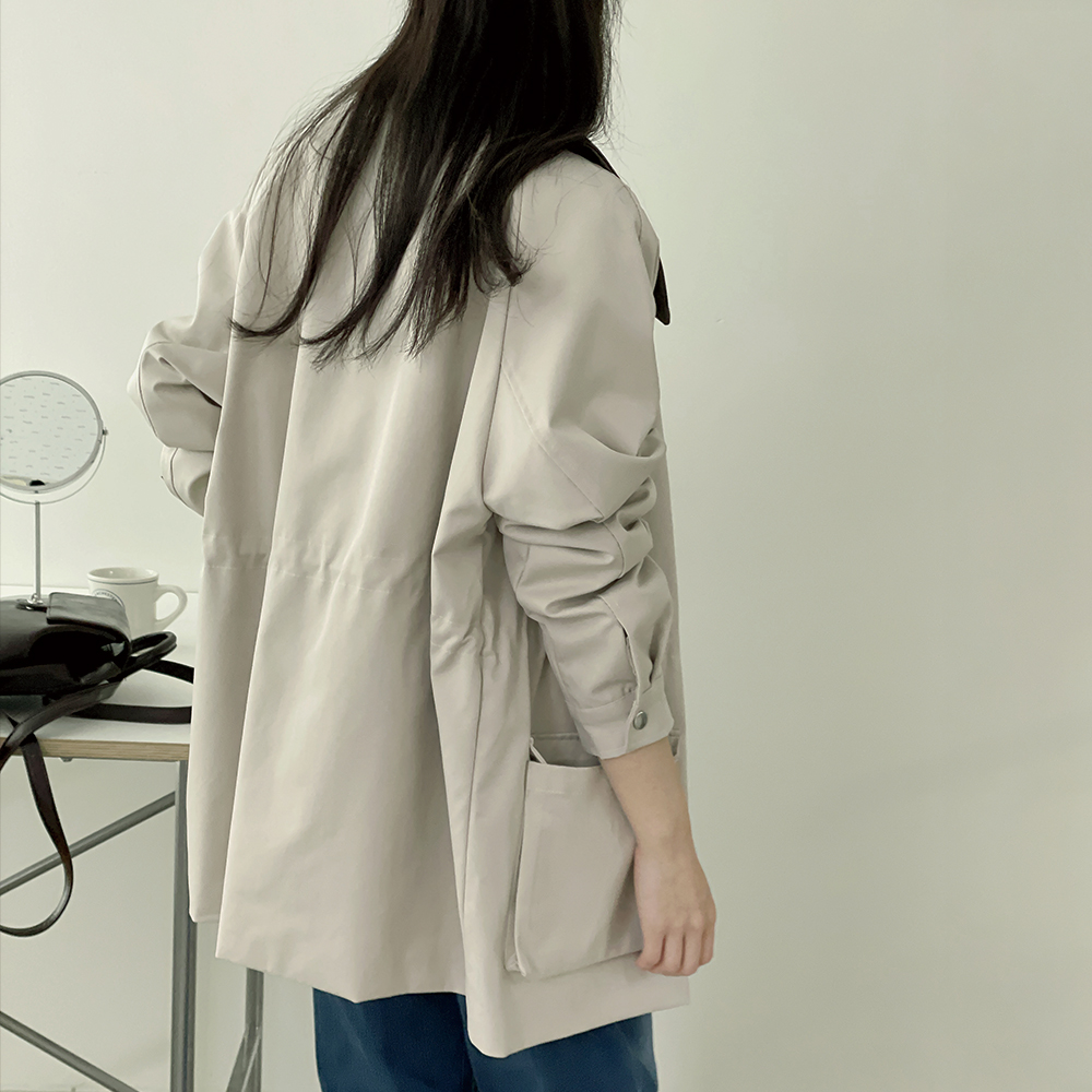 워크자켓 카라배색자켓 가을자켓 - 상세 이미지 3