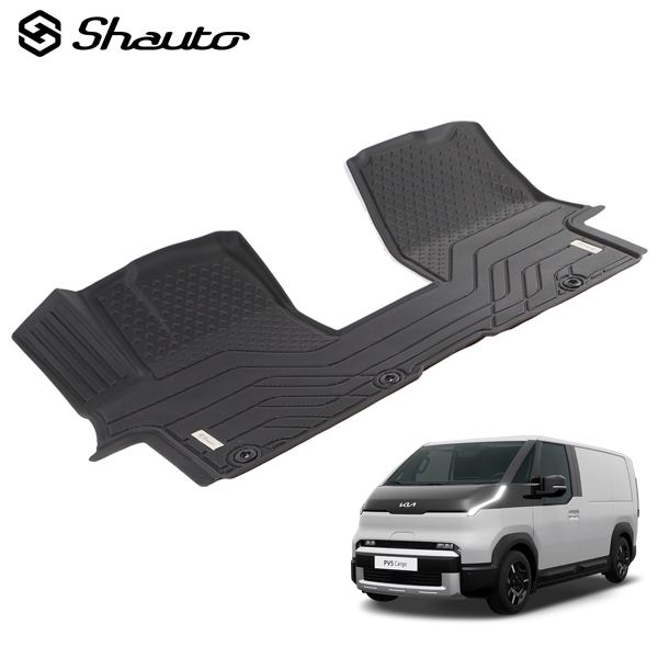 샤오토 기아 PV5 카고/오픈베드/도너 1열 TPE 카매트 + 퀵드라이 보조라이너 제품 이미지