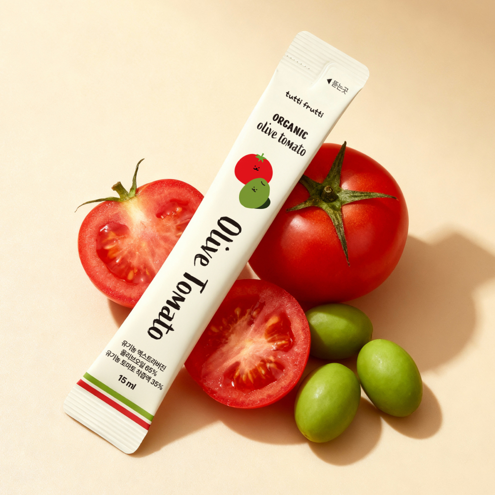뚜띠프루티 올토샷 유기농 엑스트라버진 공복 올리브오일 토마토 스틱 210ml 3개 상품 이미지