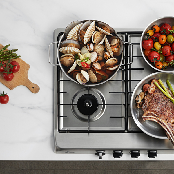 나비엔매직 빌트인 가스 쿡탑레인지 전기코드식 560x480 GRB9004NASS LNG