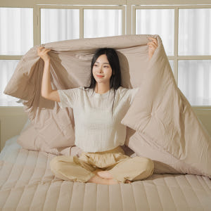 뜨숨 사계절 이불 알러지케어 차렵이불 간절기 가을 신혼 침구 싱글 베이지 솔직 후기 | 실제 배치 사진 포함 - 상품 이미지 2