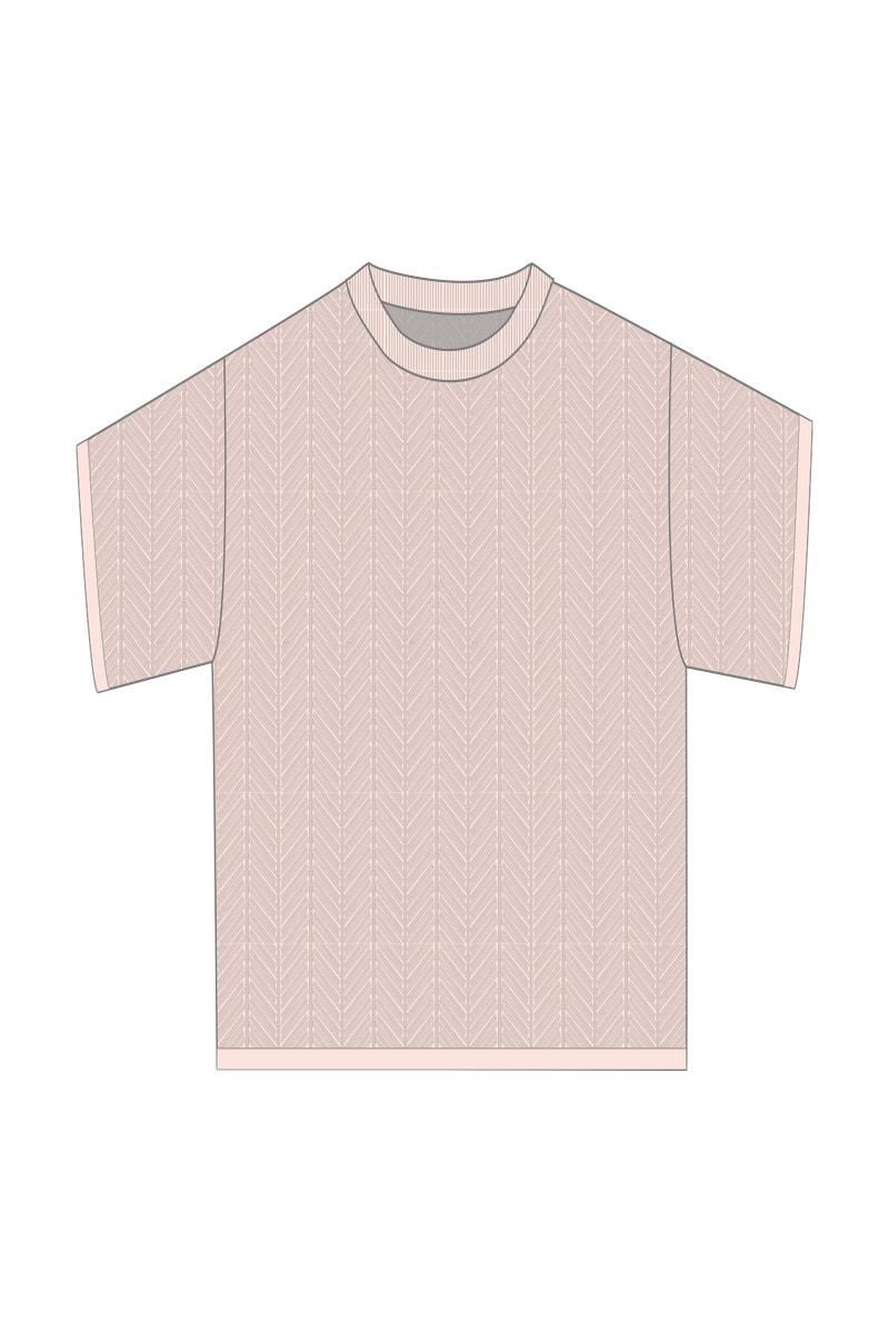 타이니코튼 레이스 니트 크롭 반팔 티셔츠 SS25-788N08 ONE COLOR - 상세 이미지 2