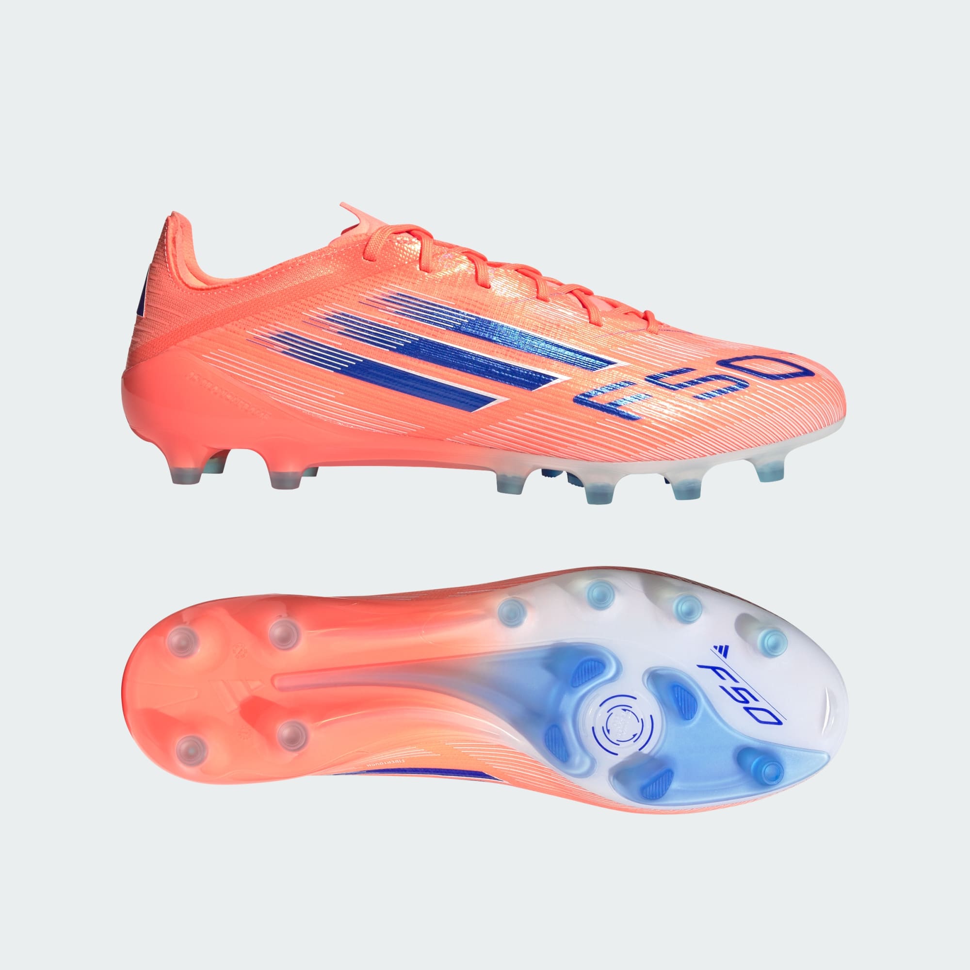 F50 Elite AG Cleats (Coral Blaze Pack) Beam Orange, US 12 - 상세 이미지 4