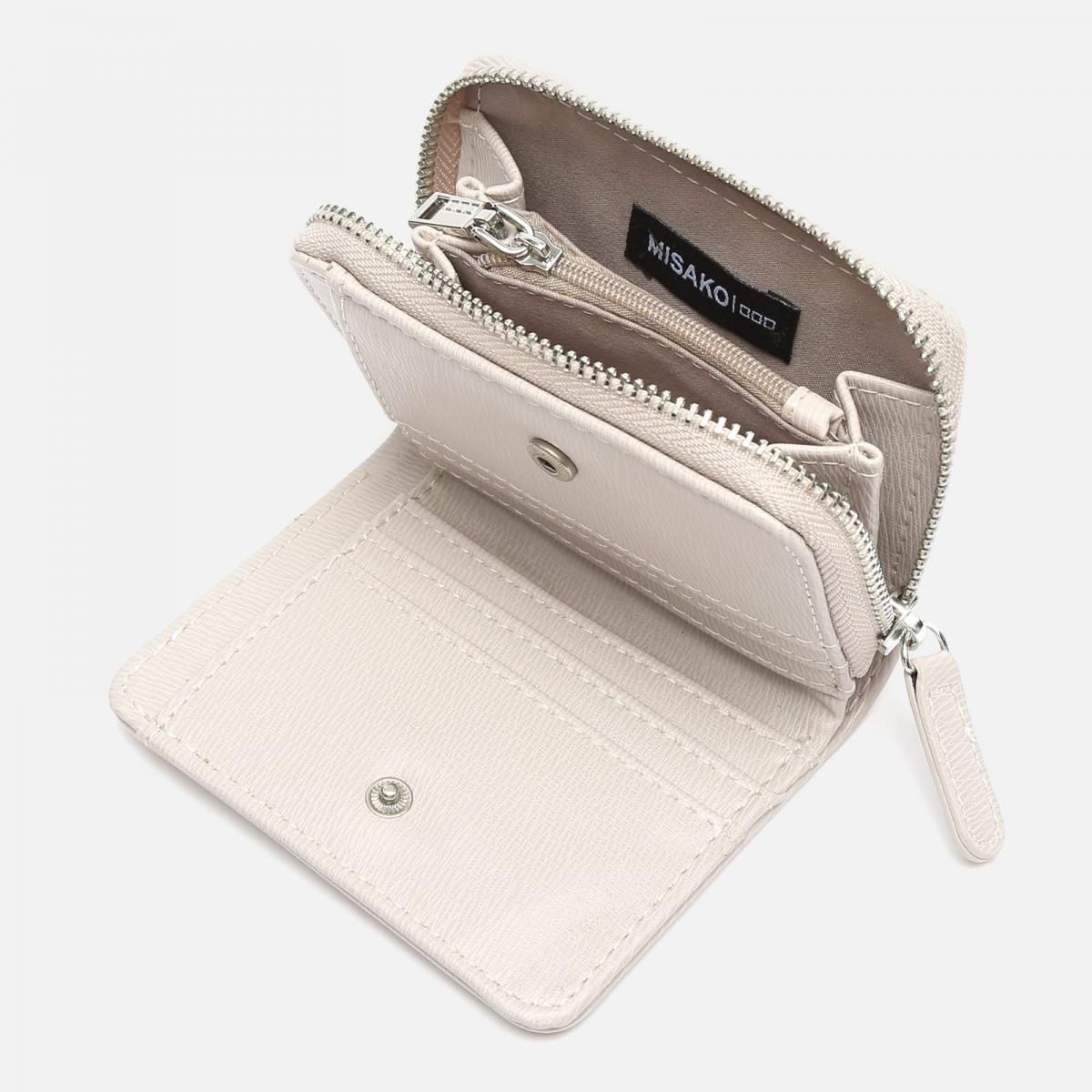 미사코 컴팩트 미니멀 멀티포켓 Pairan 미니 지갑 PAIRAN-4400161117016 BEIGE - 상세 이미지 3