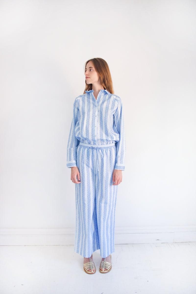 타이니코튼 스트라이프 와이드 팬츠 PANTALN FLOWERS SS25-653R33 ONE COLOR - 상세 이미지 4