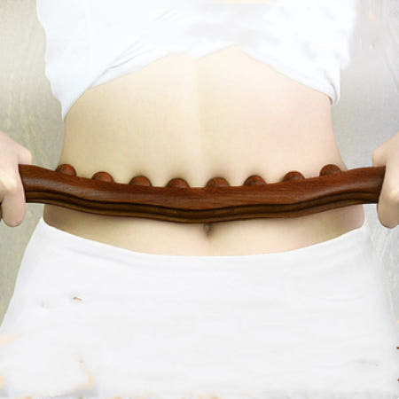 [해외]너도밤나무 반죽용 막대기  온몸에 사용 가능한 지압·가짜마사지 도구로 배 마사지 및 경락  8구원목누름형단품그림증정