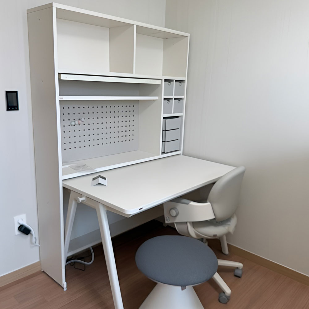 호환 꼬꼬미 양면 방수 인조가죽 책상매트 일룸 로이다리형 1160x740 스노우화이트