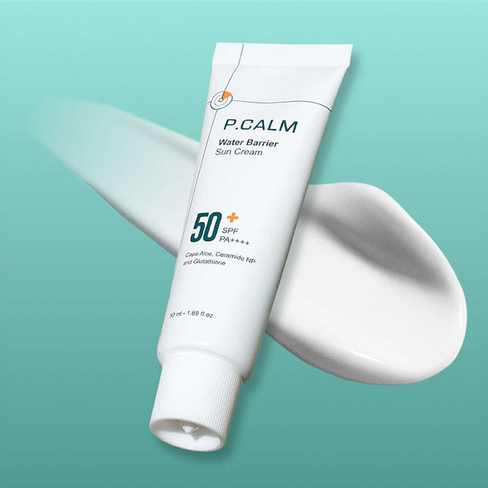 [수분선크림] 피캄 워터베리어 선크림 50ml SPF 50+ PA++++ / 수분자차 데일리선크림 진정 보습 민감성 저자극 순한선크림 - 상품 이미지