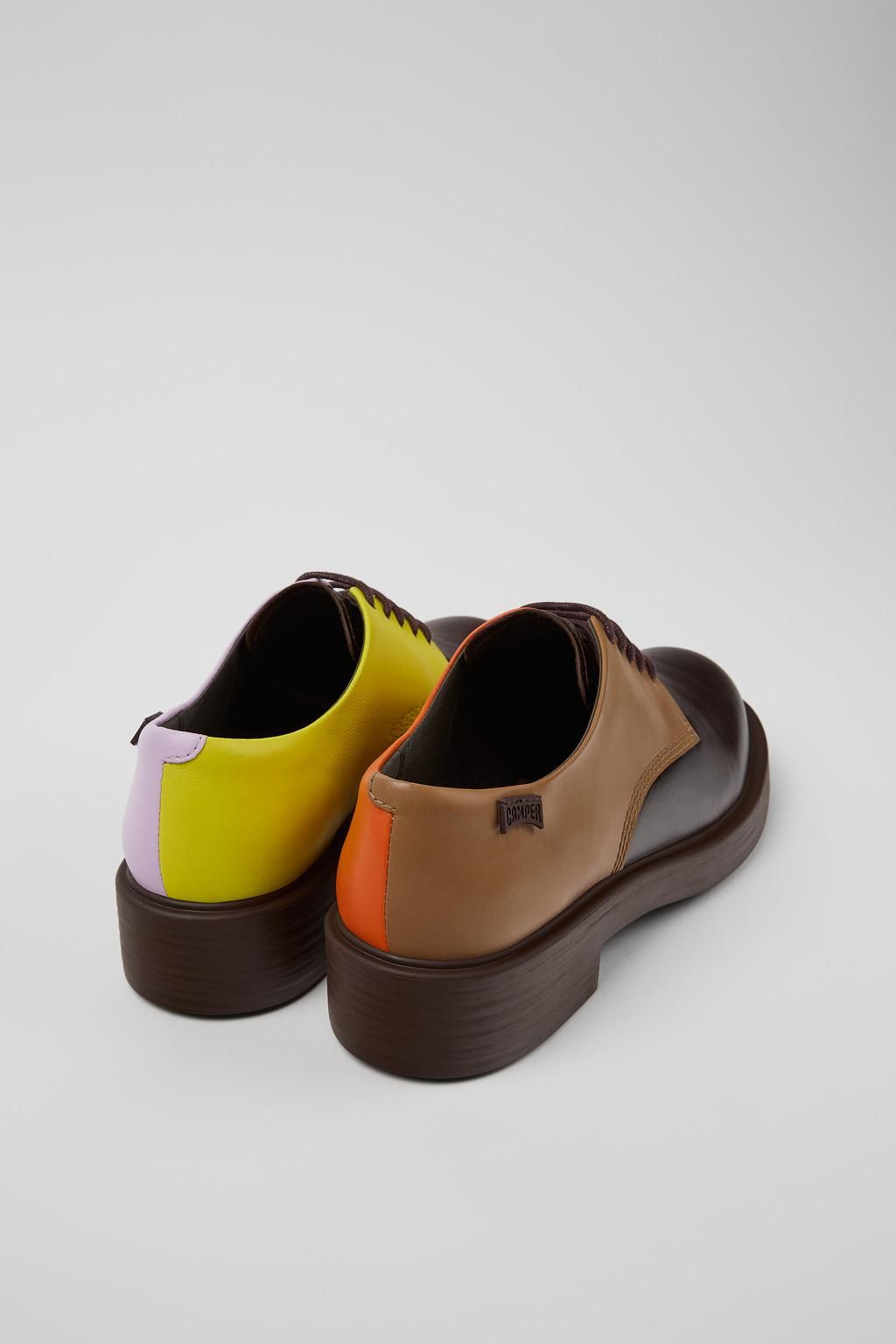 캠퍼 클래식 투톤 레더 레이스업 로퍼 Twins K201684-006 MULTICOLOR - 상세 이미지 3