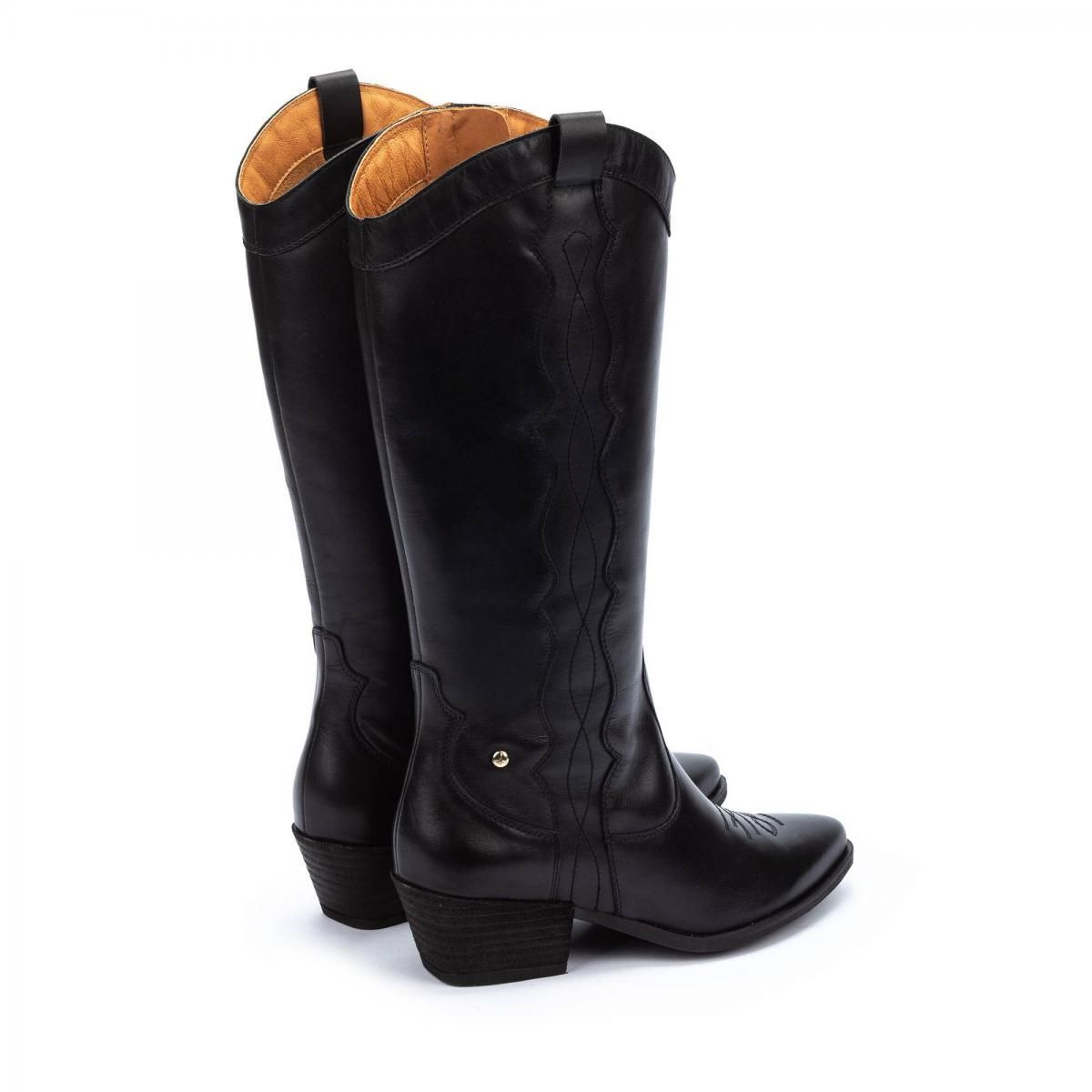 피콜리노스 웨스턴 카우걸 스타일 롱부츠 VERGEL W5Z-9546 BLACK - 상세 이미지 4