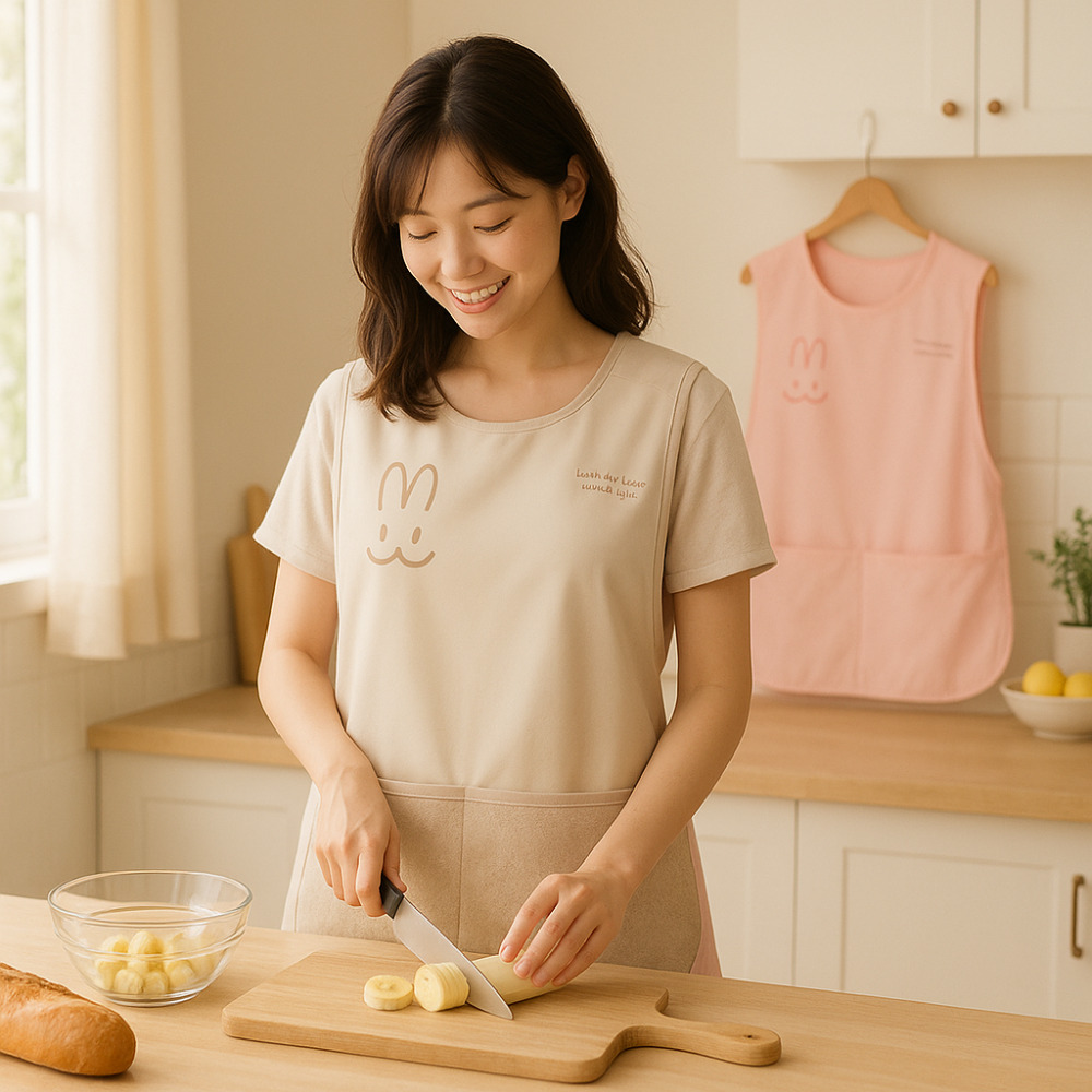 펨렛 카페 주방 방수 앞치마 바리스타 어린이집 조끼 앞치마
