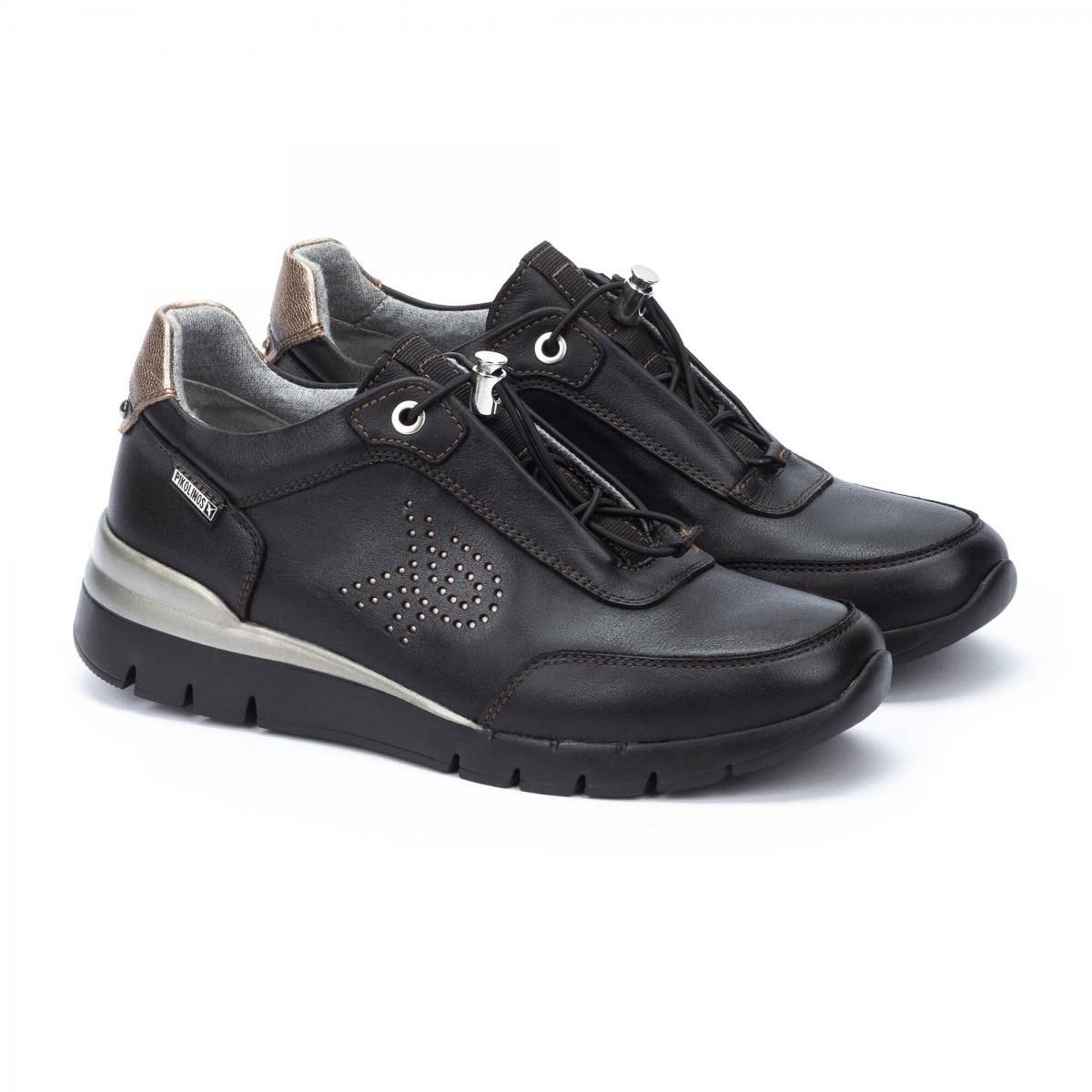 피콜리노스 친환경 초경량 로우탑 스니커즈 CANTABRIA PKW4R-6656ZN BLACK - 상세 이미지 2