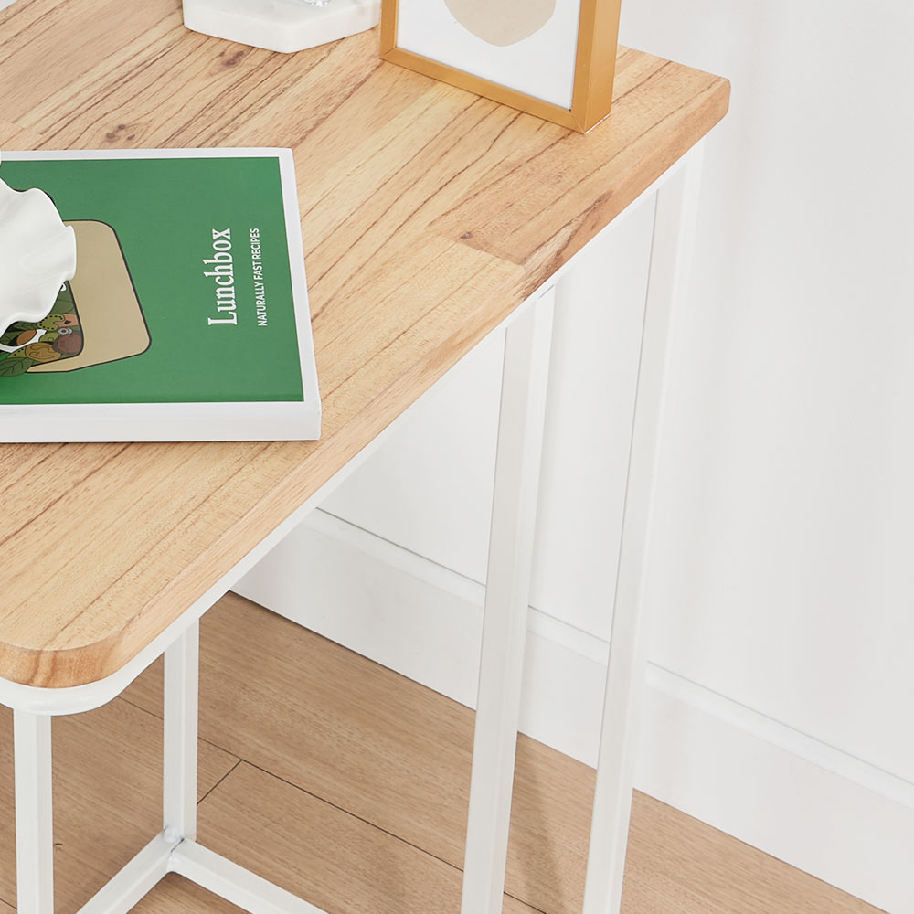 보쿠 거실 사이드 테이블 소파 틈새 티 1인용 원목 침대 노트북 책상 미니