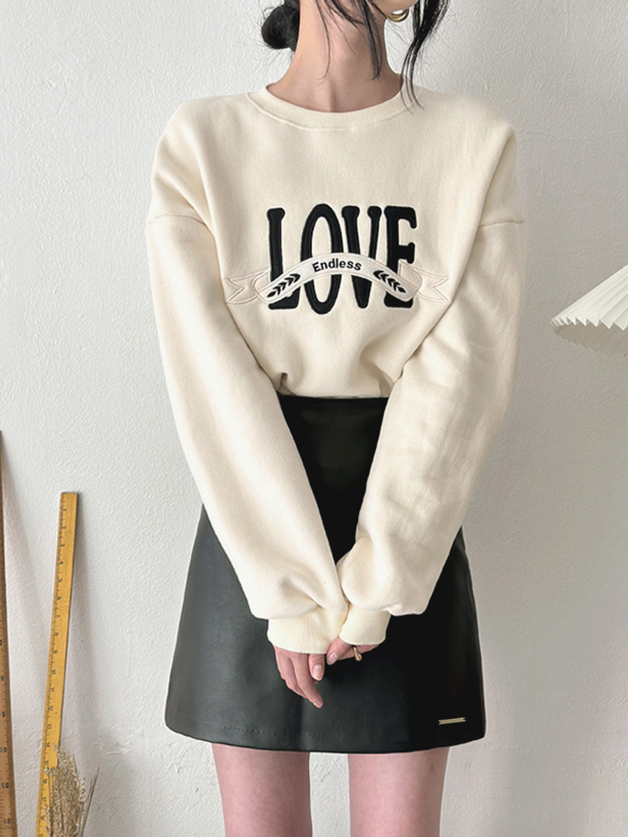 펜던트 포인트 A라인 레더 스커트 치마바지 (BLACK, 3SIZE) - 상세 이미지 4
