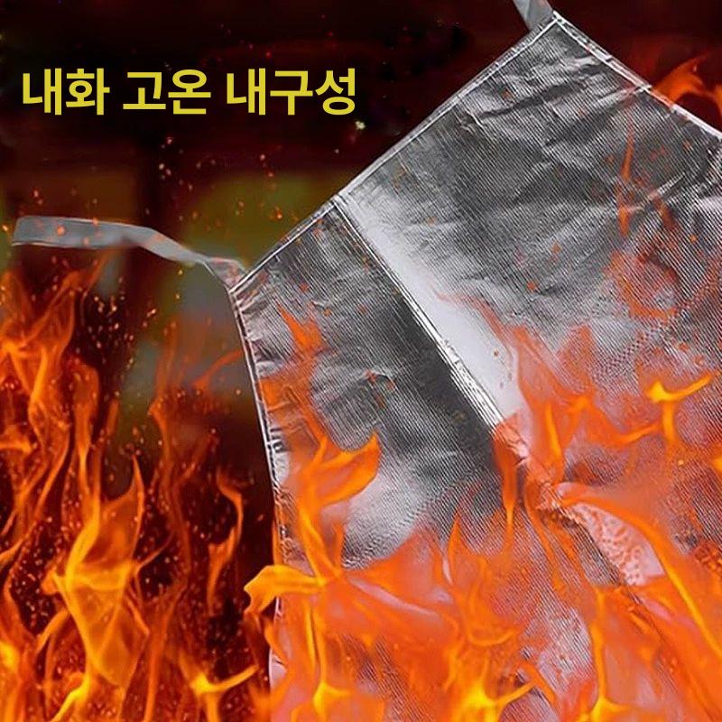 주방 셰프 요리 열차단 방수 방열 알루미늄 앞치마 70x95cm 프리 사이즈 - 상세 이미지 4