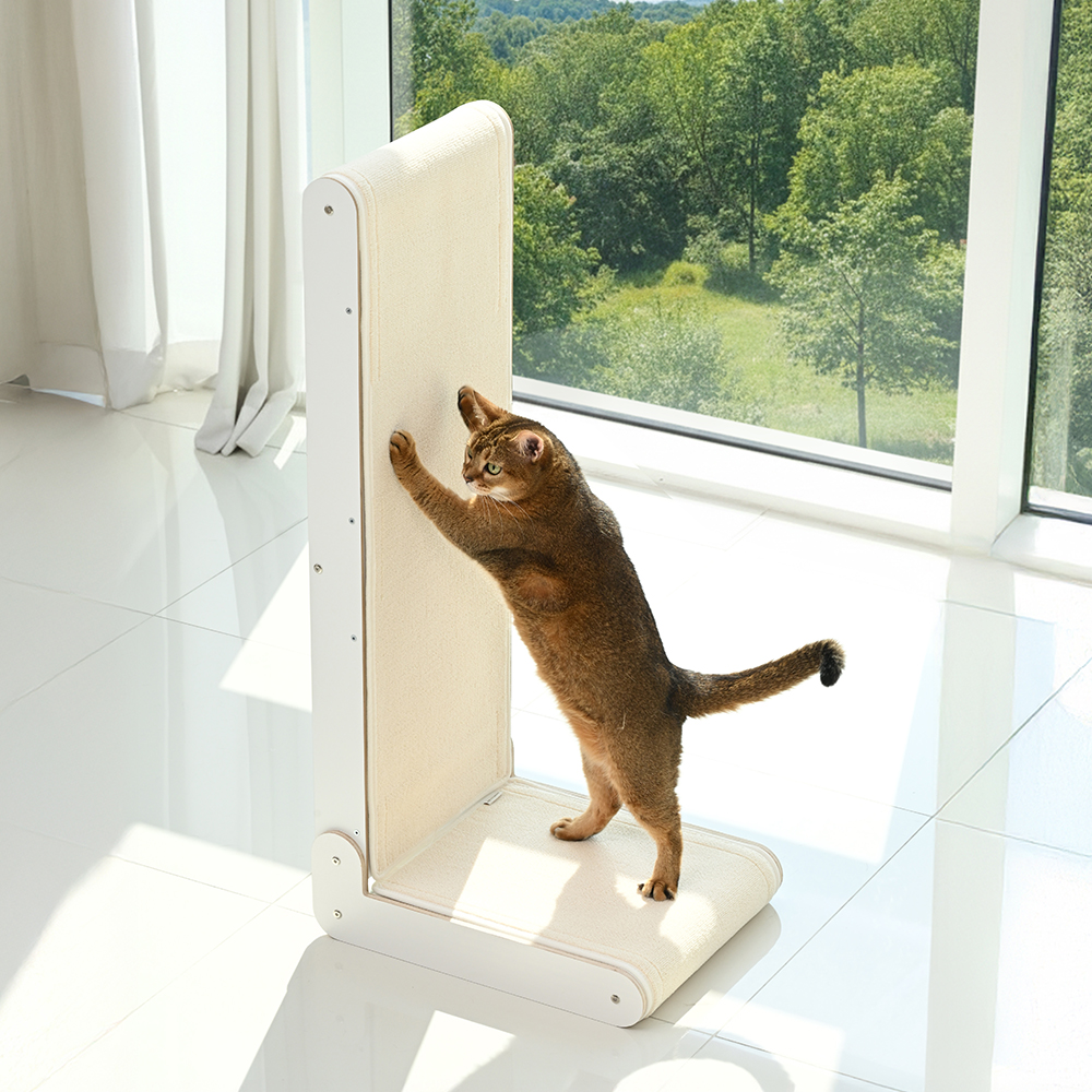 펫코본 고양이 수직 원목 스크래쳐 카페트 교체형 철제프레임 대형