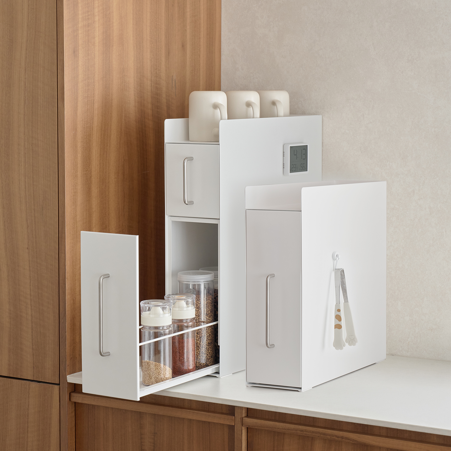 코드리빙 클린업스토리지 주방 식탁정리함 싱크대서랍 양념통 정리 주방슬라이딩수납함 M 제품 이미지