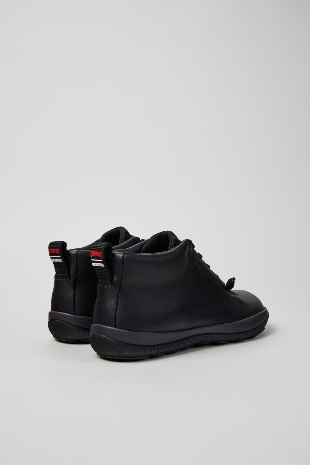 캠퍼 테크니컬 방수 블랙 가죽 고어텍스 앵클부츠 Pista K400481-020 BLACK - 상세 이미지 3