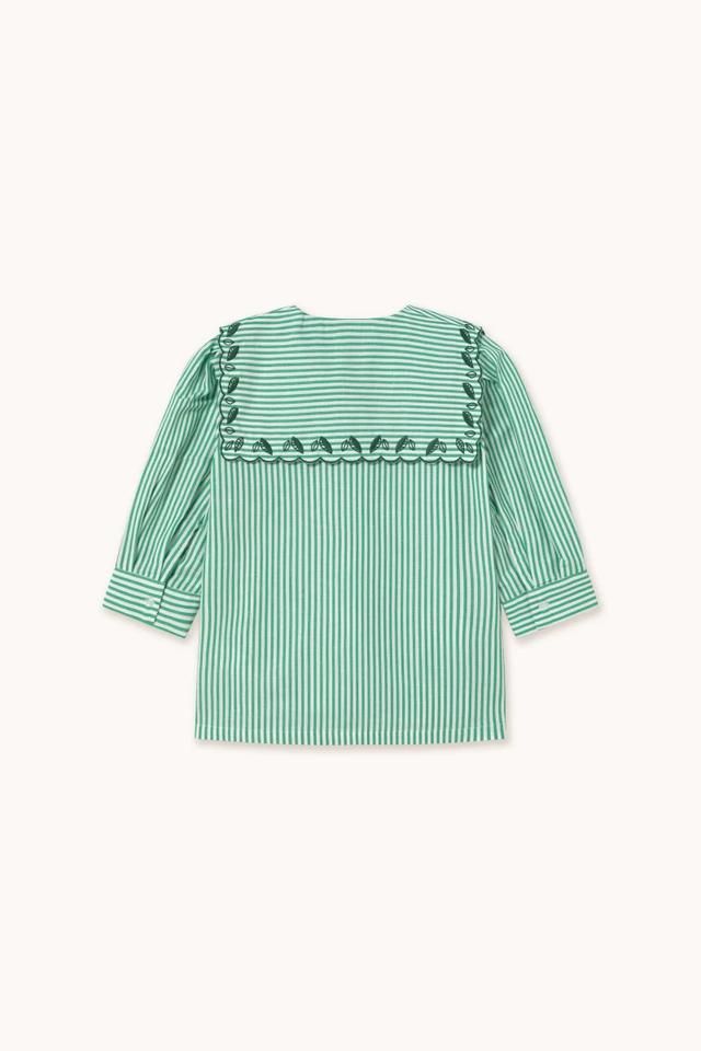 타이니코튼 스트라이프 자수 블라우스 SS25-675R27 ONE COLOR - 상세 이미지 4