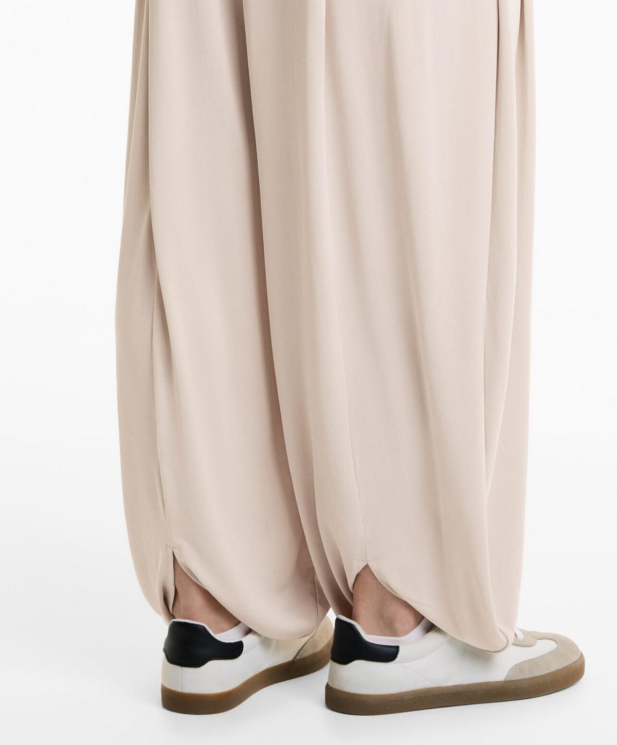 오이쇼 트렌디 와이드 플루이드 모달 블렌드 퍼프 팬츠 6240/555 PALEMINK - 상세 이미지 4