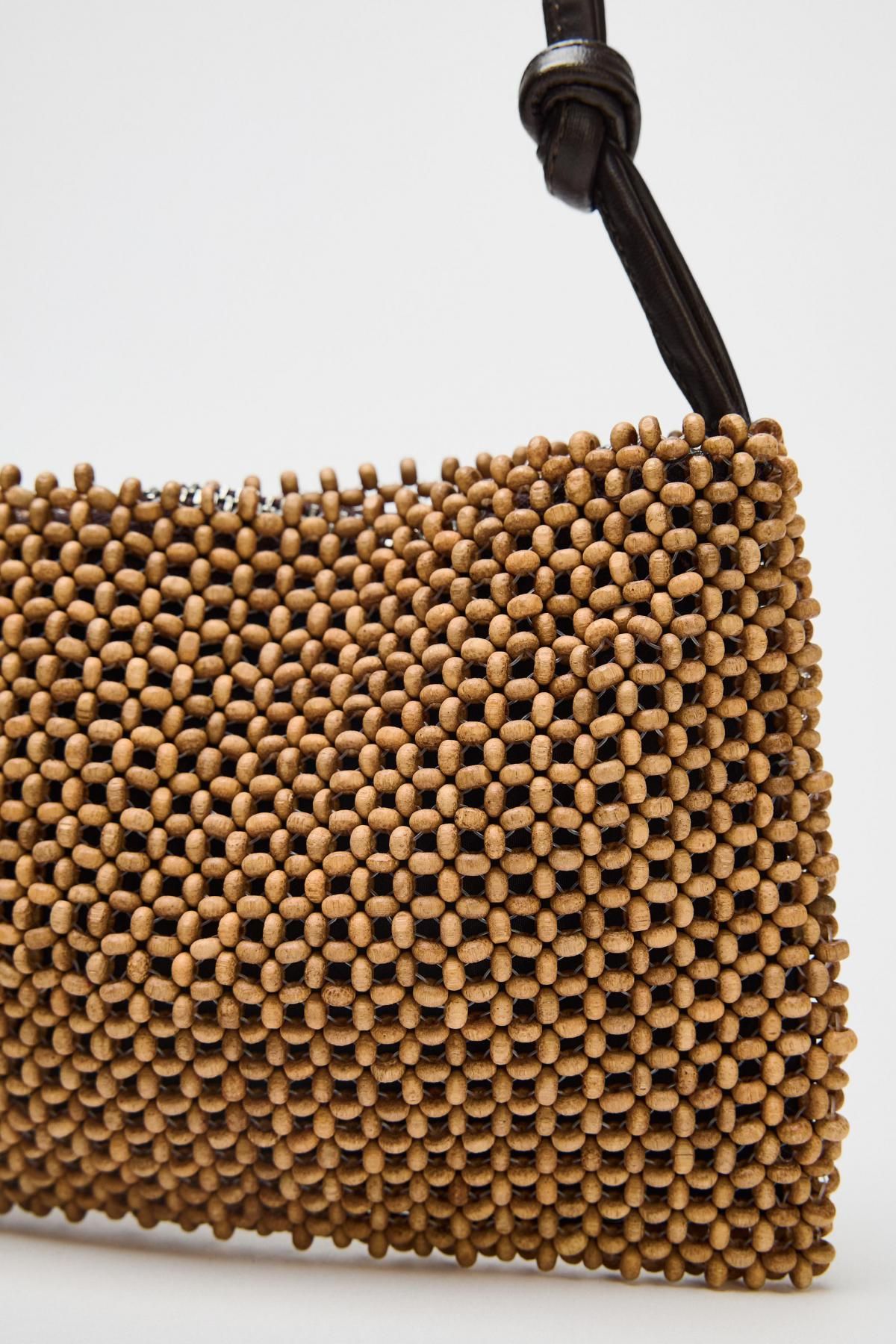 자라 빈티지 비즈 숄더백 6701/610 BROWN - 상세 이미지 3