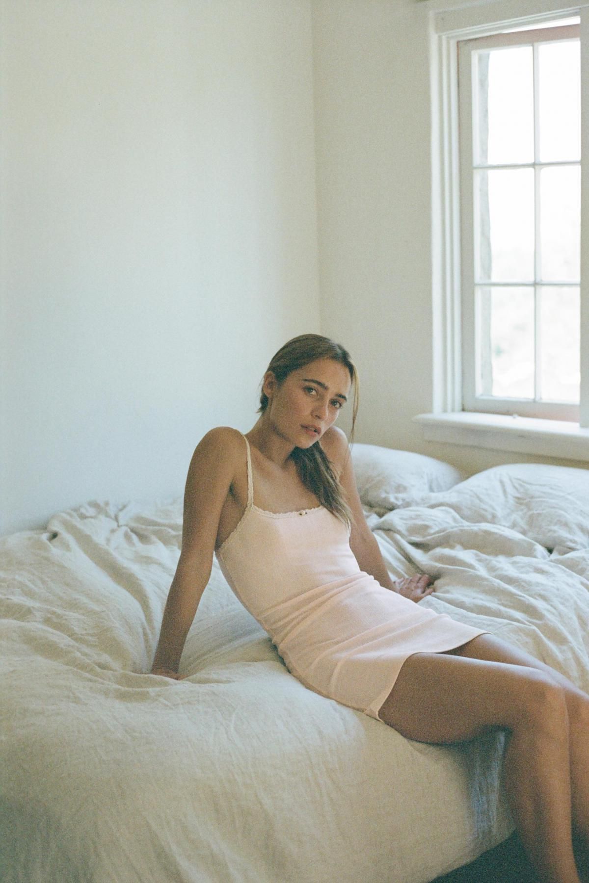 자라 포인텔 레이스 트림 미니 원피스 1223/617 PALE PINK - 상세 이미지 2