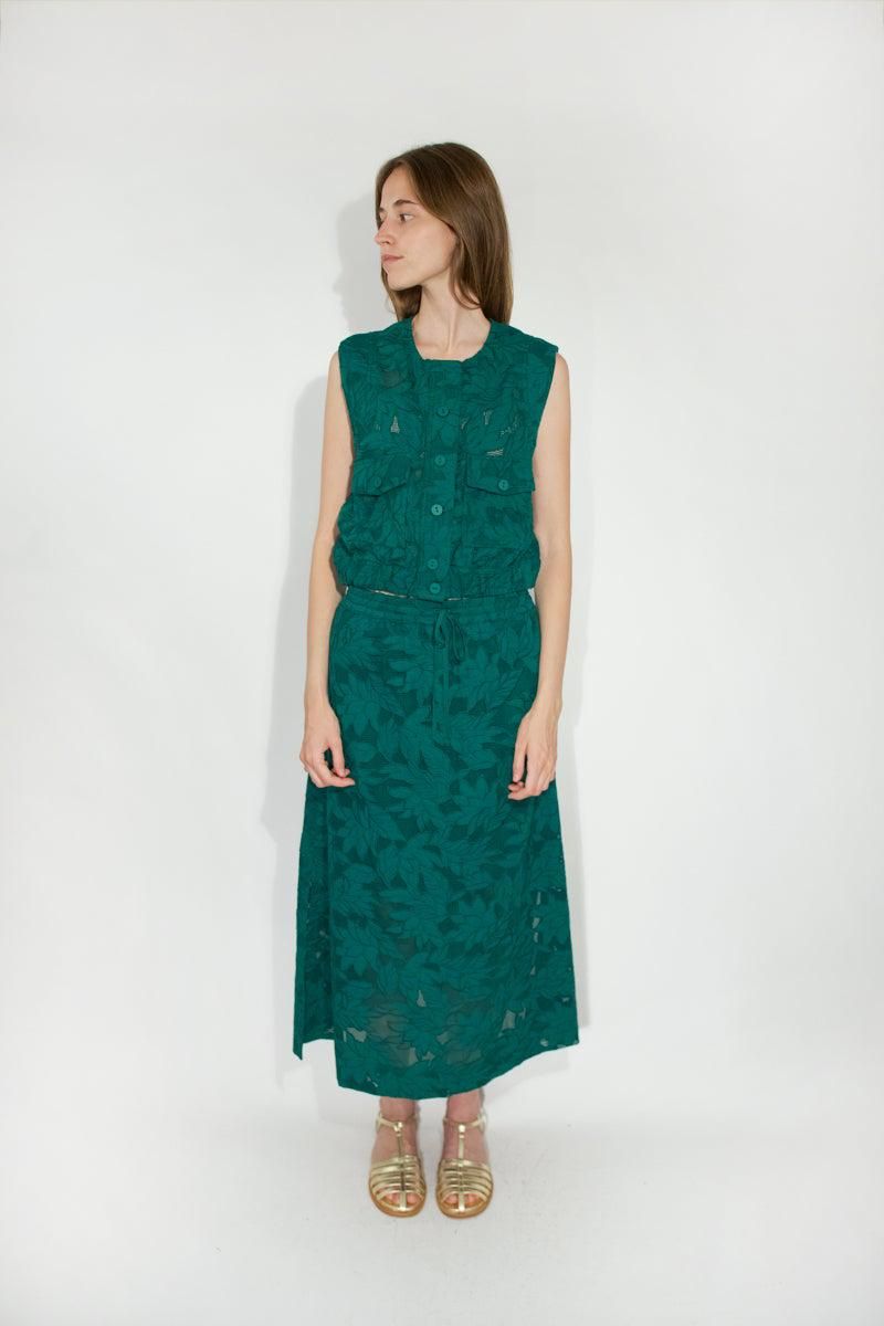 타이니코튼 레이스 GUIPUR 미디 스커트 SS25-605M24 ONE COLOR - 상세 이미지 3