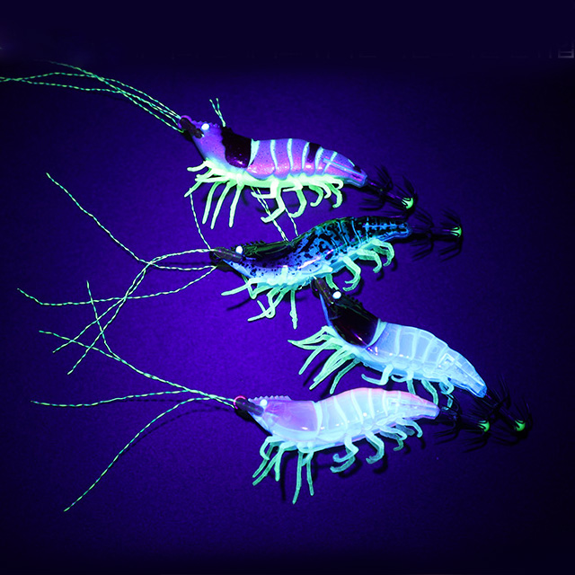 쿠루마 미니 야광 틴셀 리얼 쉬림프 에기 50mm UV케이무라 쭈꾸미 갑오지어 쭈갑 - 상세 이미지 3