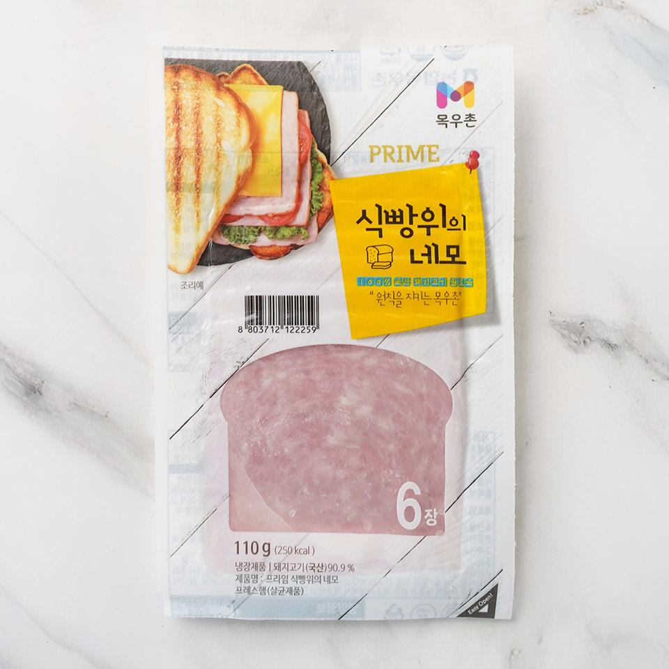 메가마트 농협 목우촌 프라임 식빵위의네모 110g - 상품 이미지