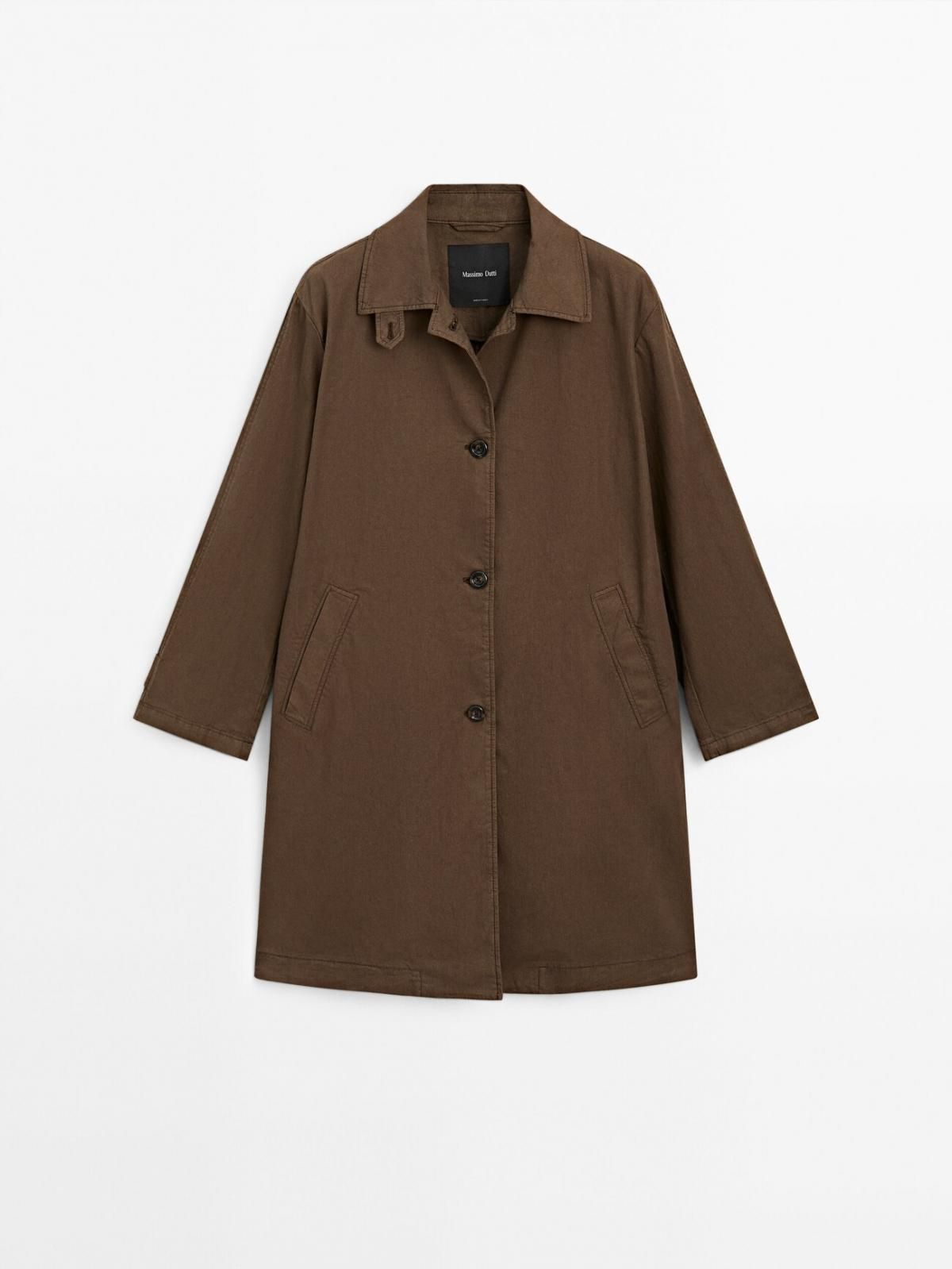 마시모두띠 클래식 코튼블렌드 트렌치코트 브라운 6769/794 BROWN - 메인 이미지