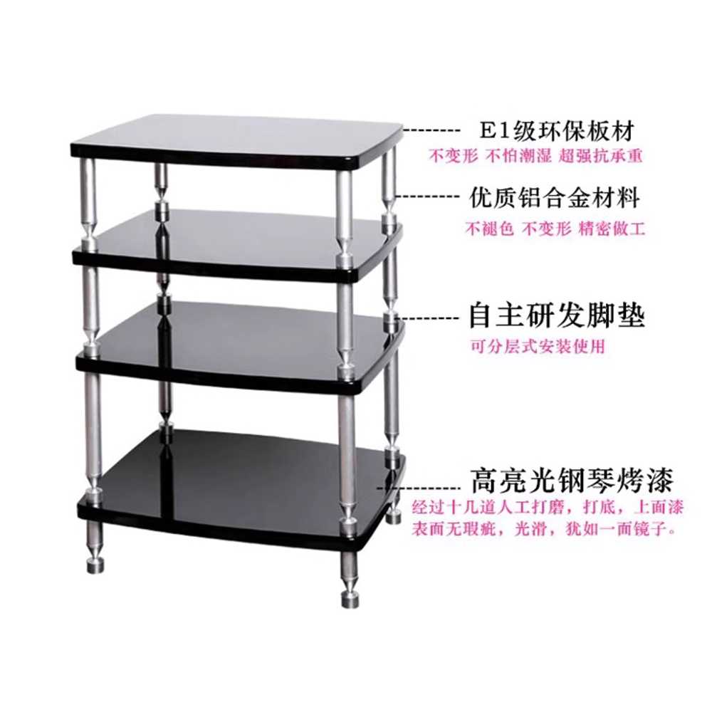 오디오 랙 스피커 선반 가정용 AV 장비 수납대 장식장 2단 선반 - 높이 42cm - 상세 이미지 3