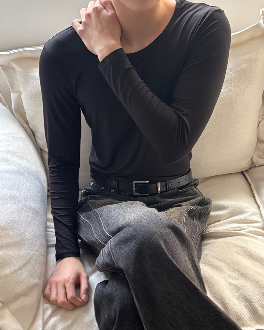 DDO 모달 남성 내복 히트앤웜 상의 긴팔 반팔 겨울 남자 내의 발열 보온 기모이너 초경량 이미지 6