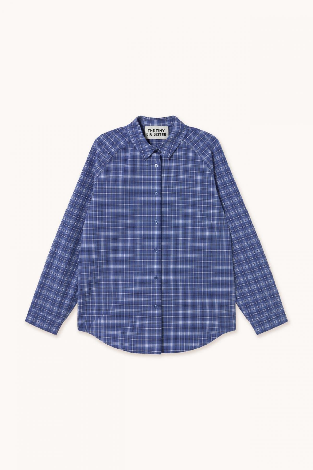 타이니코튼 체크패턴 베이직 긴팔 셔츠 SS25-703M86 ONE COLOR - 메인 이미지