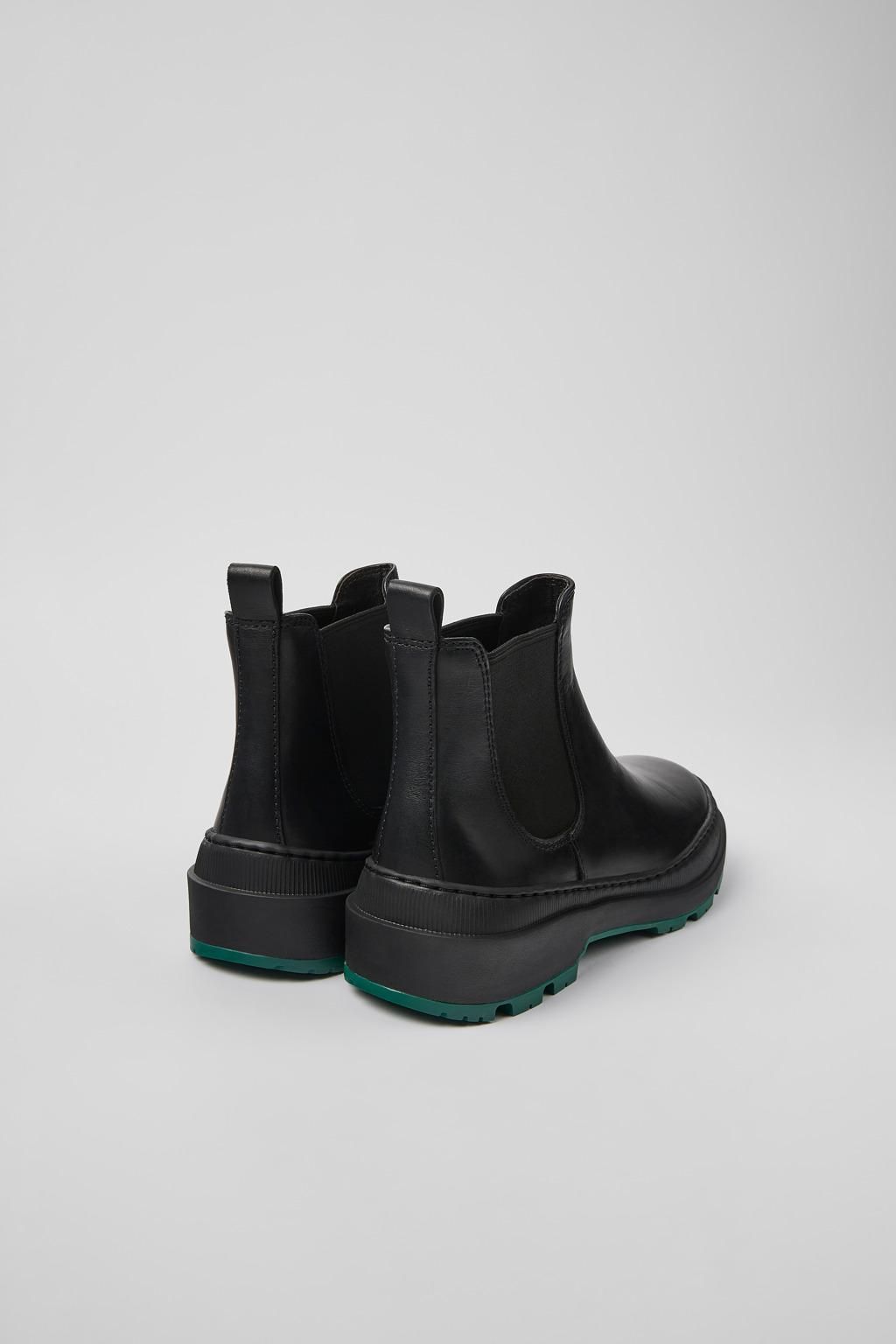캠퍼 블랙 레더 여성 앵클부츠 Brutus Trek K400646-006 BLACK - 상세 이미지 3