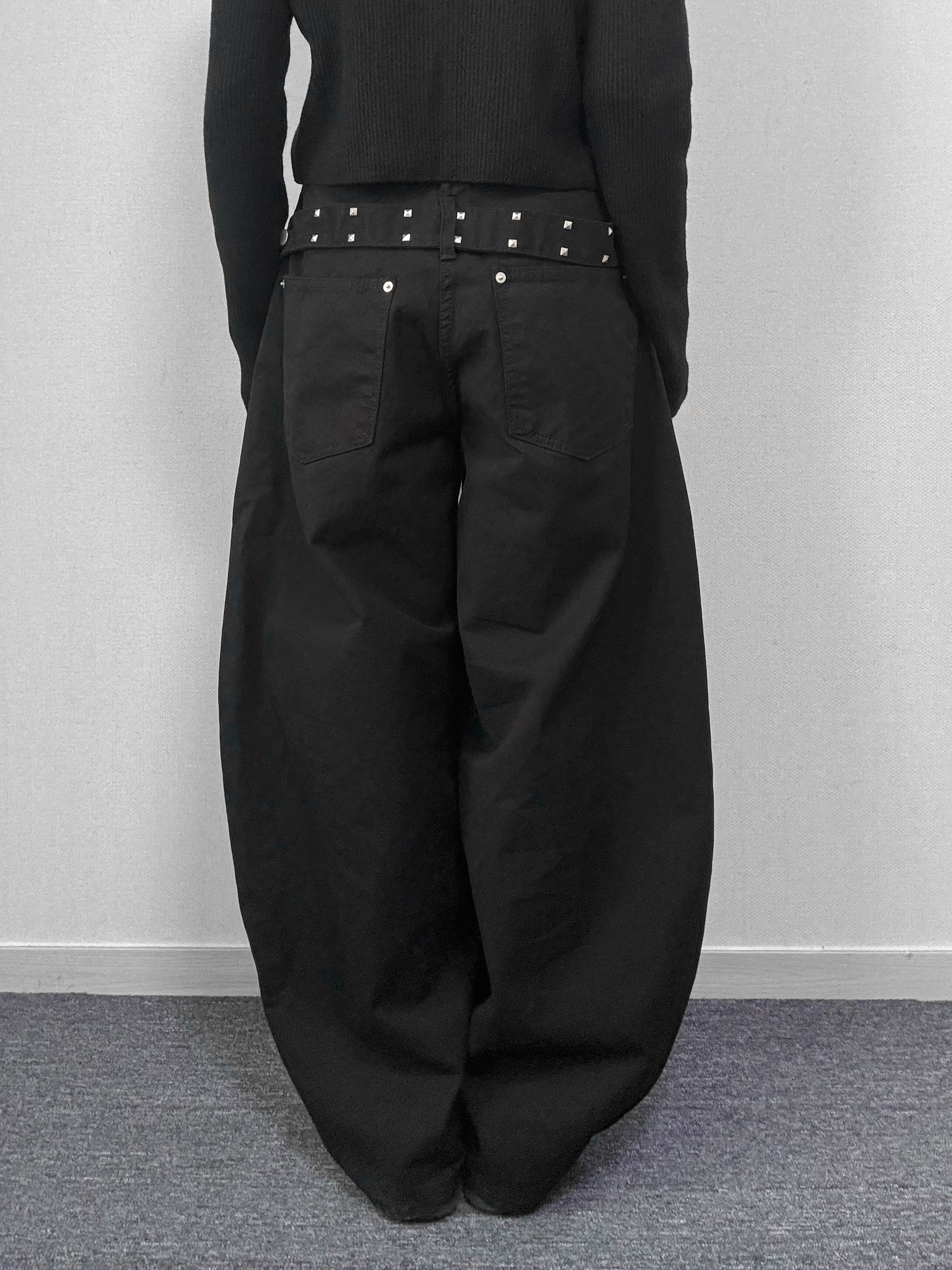 케리 스터드 벨트 팬츠 [2Color] - 상세 이미지 2