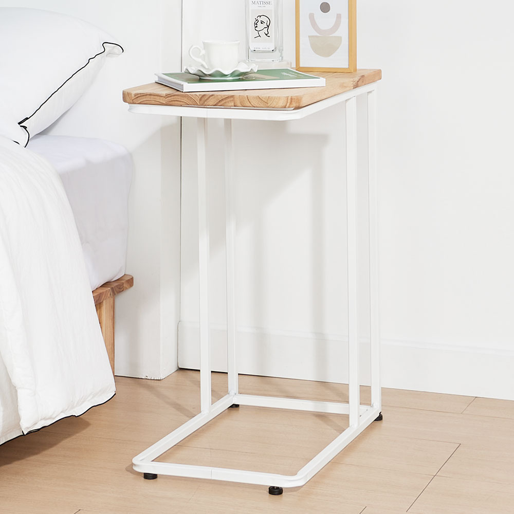 보쿠 거실 사이드 테이블 소파 틈새 티 1인용 원목 침대 노트북 책상 미니