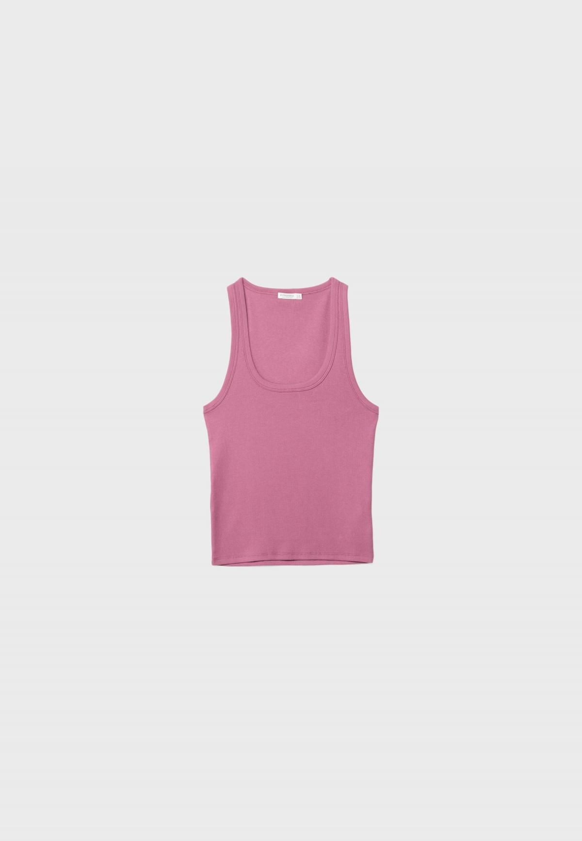 스트라디바리우스 베이직 슬리브리스 핏 스트랩탑 민소매티 2575/251 MAUVE - 상품 이미지