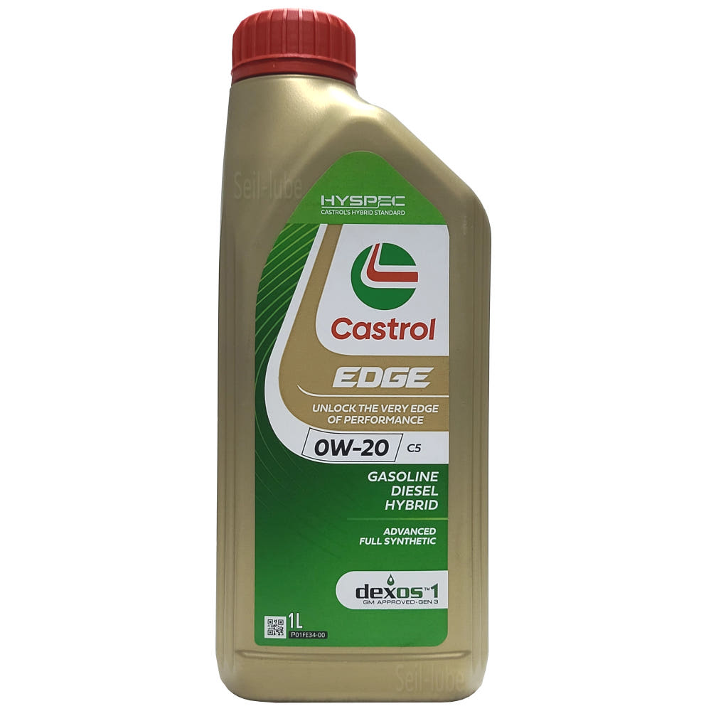 캐스트롤 엣지 하이스펙 C5 0W20 1L x 12개 1박스 가솔린 디젤 하이브리드 100% 합성 엔진오일 C5/C6 MB 229.71 덱소스1 젠3 STJLR.03.5006