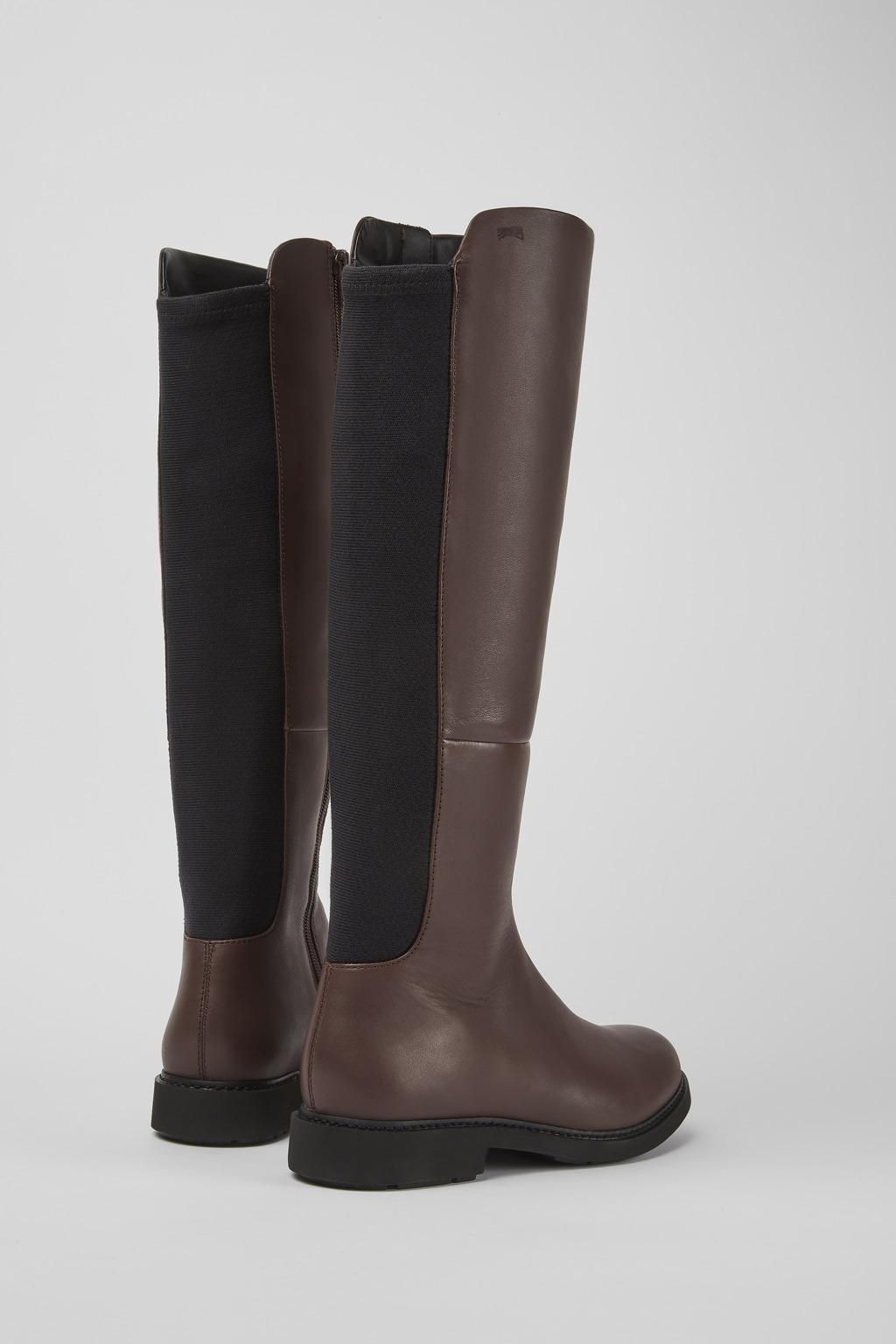 캠퍼 프리미엄 레더 브라운 청키솔 롱부츠 Neuman K400248-005 BROWN - 상세 이미지 3