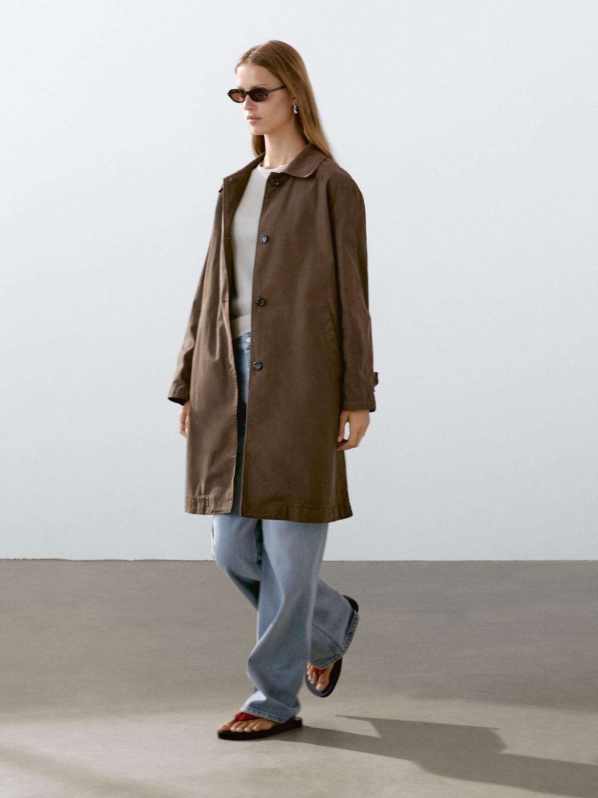 마시모두띠 클래식 코튼블렌드 트렌치코트 브라운 6769/794 BROWN - 상세 이미지 3