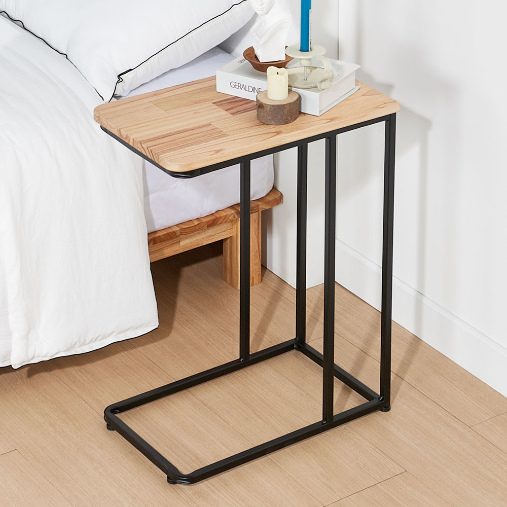 보쿠 거실 사이드 테이블 소파 틈새 티 1인용 원목 침대 노트북 책상 미니
