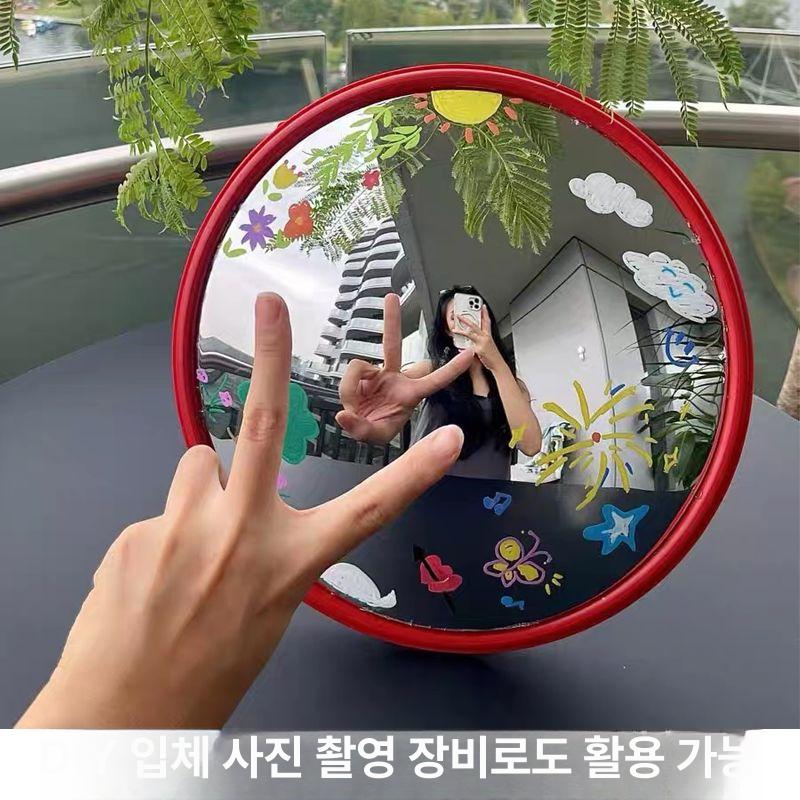 스탠드 반사경 볼록거울 이동식 코너 골목길 주차장 45cm 반사경 - 상세 이미지 4