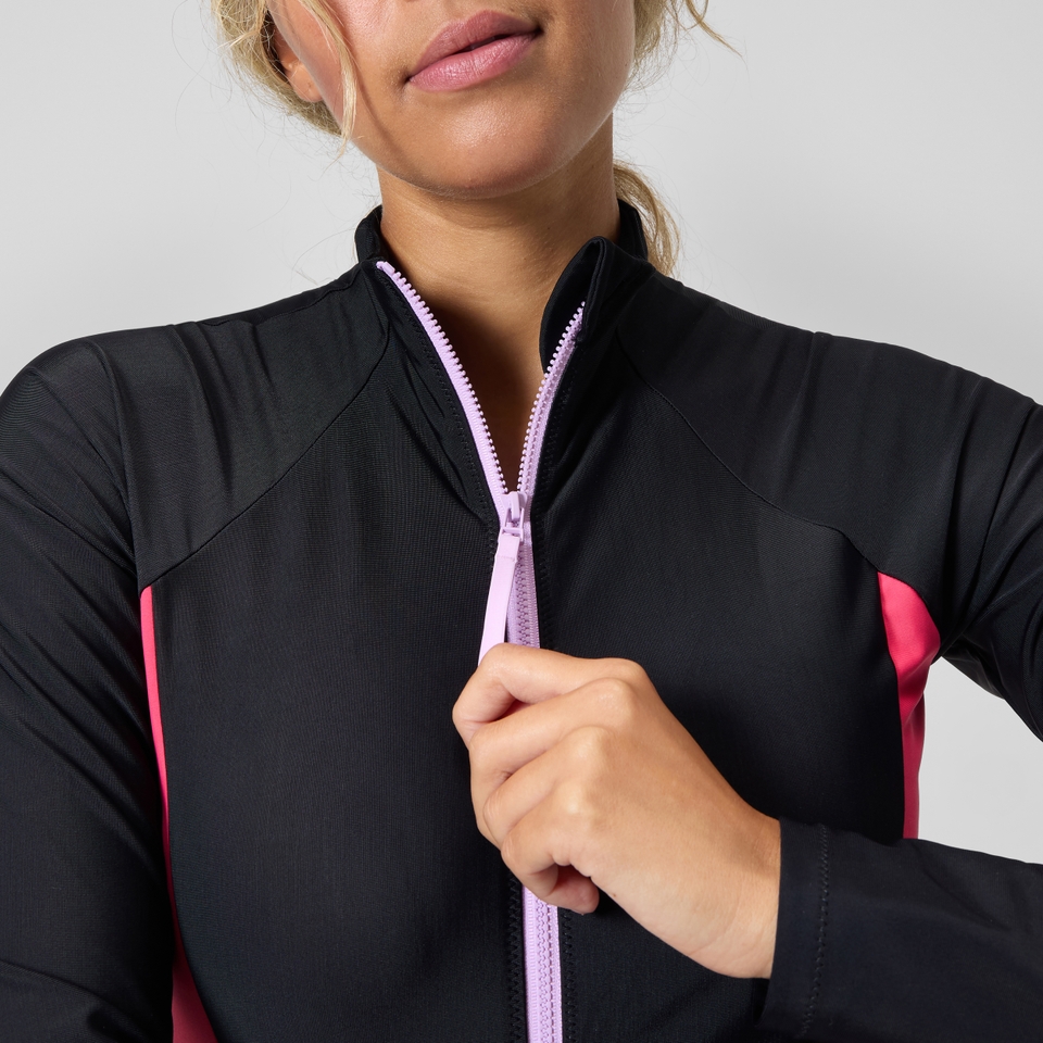 스피도 Colorblock Long Sleeve Zip One Piece 이미지 6