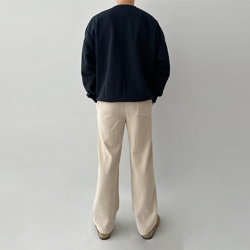 1+1 남성코듀로이팬츠 남자골덴바지 와이드팬츠 - 상세 이미지 5