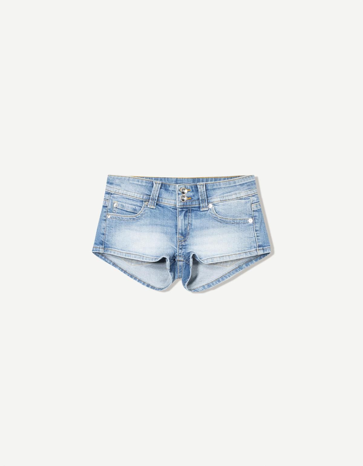 버쉬카 미니 데님 쇼츠 3203/211 LIGHT BLUE - 상품 이미지